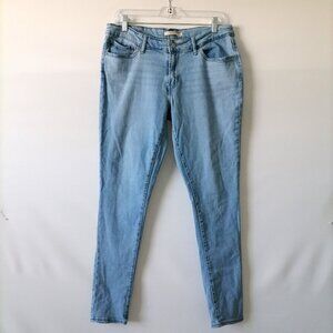 Levi Strauss & Co. Womens Light Blue Mid Rise 711 Skinny Denim Jeans Size 32x30